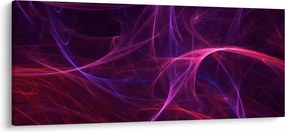Tabloul abstract cu linii curbe (120x50 cm)