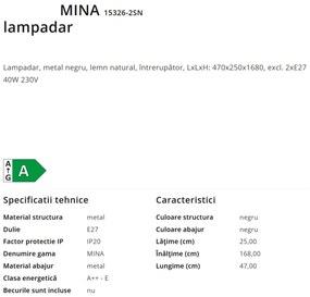 Lampadar / Lampa de podea stil natural minimalist MINA