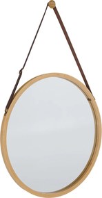 Oglinda LEMI 1, bambus natural, lemn de bambus, 45x2x45 cm