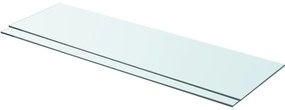 3051580 vidaXL Rafturi, 2 buc., 90 x 25 cm, panouri sticlă transparentă