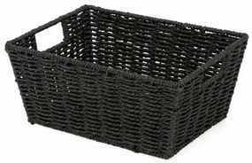 Coș împletit manua Compactor ETNA, 31 x 24x 14 cm, negru