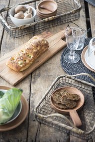 IB Laursen Napron rotund din iuta negru