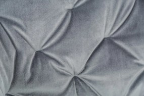 Scaun de birou elegant Dutch Comfort, catifea gri A-39350 VC