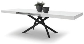 MASA CLEO EXTENSIBILA CU PICIOR METALIC - GRI CIMENT - 140 cm / 90 / h 77