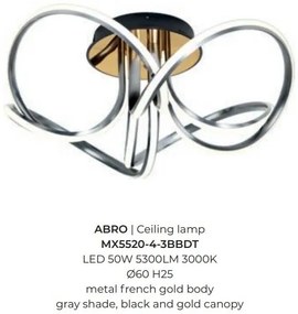 Lustra aplicata LED design modern ABRO