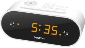 Sencor SRC 3100 W Radio cu ceas cu proiecție, alb