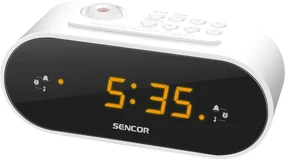 Sencor SRC 3100 W Radio cu ceas cu proiecție, alb