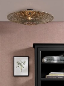 Plafoniera, lustra aplicata din bambus Bali, 87cm BALI/C/8720/BN