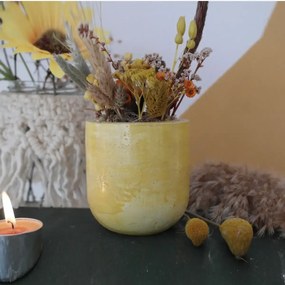 Ghiveci decorativ cu flori artificiale, homs seria A620,17x5.5x9 cm,30358