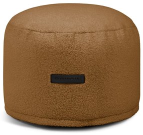 Fotoliu bean bag maro cu tapițerie din țesătură bouclé Mini – SLOWDOWN