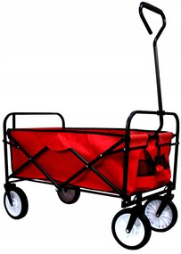 ShopJK CĂRUCIOR PLIABIL 145L - ROȘIE