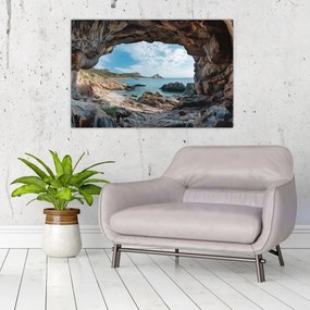 Tablou - Peșteră lângă mare (90x60 cm)