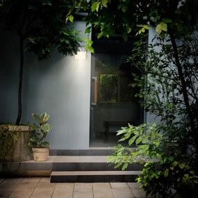 Aplică LED de exterior cu senzor Brilagi TERNI LED/12W/230V gri IP44