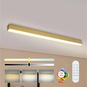 Brilagi - Lampă de tavan LED dimabilă SLEEKLINE LED/40W/230V Wi-Fi Tuya aurie + telecomandă