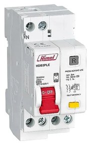 Siguranta automata cu protectie diferentiala 32A P+N, tip AC, 30mA, 4,5kA, Himel