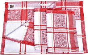 Prosoape de bucătărie din bumbac egiptean SOLE RED 50 x 70 cm 3 buc