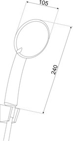 Duș de mână MIRA cu furtun