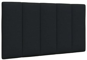 vidaXL Pernă pentru tăblie de pat, negru, 80 cm, material textil