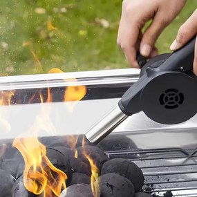 Suflanta pentru gratar MasterGrill MG226, Metal si plastic, Negru