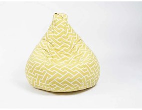 Fotoliu puf copii, Nirvana Light Pufrelax, Material Textil - Zippity Yellow