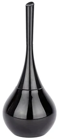 Recipient pentru perie FLAKON BLACK + perie WC, WENKO, negru