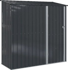 vidaXL Magazii pentru grădină Antracit 203 x 85,5 x 200 cm Metal