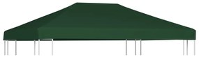 vidaXL Acoperiș de pavilion, 310 g/m², verde, 4 x 3 m