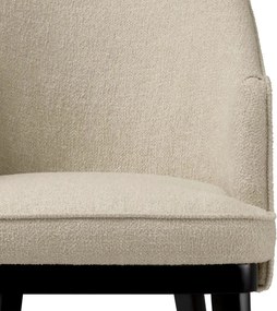 Scaun design elegant LUX Lavinia, Renato ecru/ negru