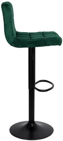 JAKS SCAUN DE BAR ARAKO BLACK VELUR  VERDE