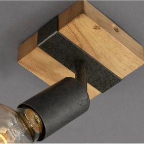 Spot de perete WOOD BASIC 1xE27/25W/230V Briloner 2900-011