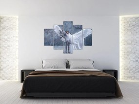 Tablou - Fata și unicorn (150x105 cm)