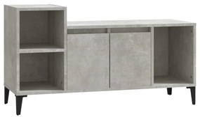 821184 vidaXL Comodă TV, gri beton, 100x35x55 cm, lemn prelucrat
