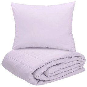 Pilota matlasata de vara 140x200 cm cu husa pentru perna SUMMER 70x90 cm, violet