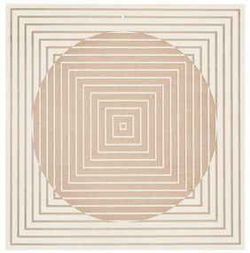 Tablou Iluzie Optica din lemn, vopsit manual, cu gravura moderna, 40x40 cm