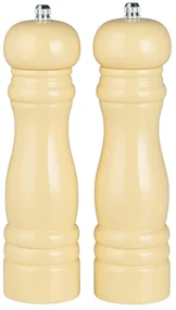 Set de 2 rasnite din lemn galben deschis pentru sare si piper LIGHT YELLOW