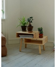 Măsuță de cafea din lemn de pin Karup Design Hako, natural