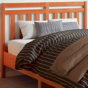 844180 vidaXL Tăblie de pat, maro ceruit, 135 cm, lemn masiv de pin