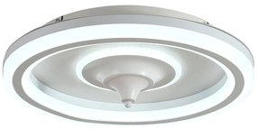 Plafonieră albă LED cu control prin telecomandă/cu ventilator Alan – SULION