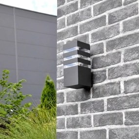 Aplica de perete exterior TEKSAS 1xE27/12W/230V IP44 antracit