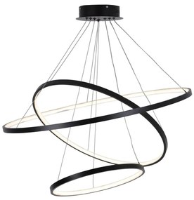 Lustră LED pe cablu LEA LED/60W/230V 4000K d. 80 cm negru