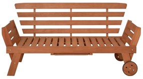 Bancă de grădină maro din lemn masiv Rincon – Garden Pleasure