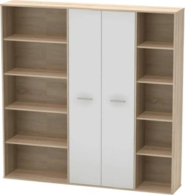 Dulap MAURUS NEW MA50, stejar sonoma/alb, PAL melaminat, 181x34x181 cm