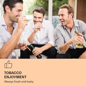 Klarstein El Presidente 23, umidor, 45 W, tactil, lemn de fag, 23L, LED