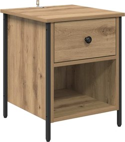 vidaXL Dulap de noapte Stejar Artizanal 40 x 42 x 50 cm Lemn compozit