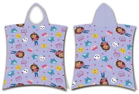 Gabby&#039;s Dollhouse Meowgical poncho prosop de plajă 55x110 cm (Uscare rapidă)