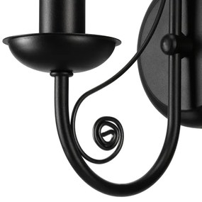 Lampă de perete DONATO 1xE14/40W/230V negru