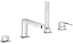 Grohe Plus Baterie cada dus monocomanda cu set dus, 4 orificii, crom