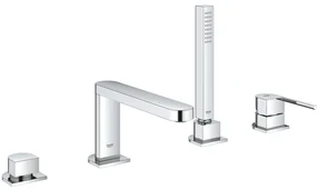 Grohe Plus Baterie cada dus monocomanda cu set dus, 4 orificii, crom