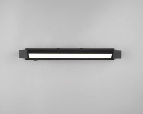 Aplică de perete negru-mat LED Fabrizio – Trio