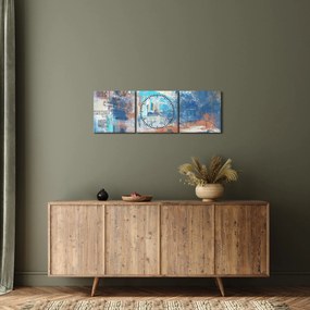 Tablou - Născut să călătorească (cu ceas) (90x30 cm)